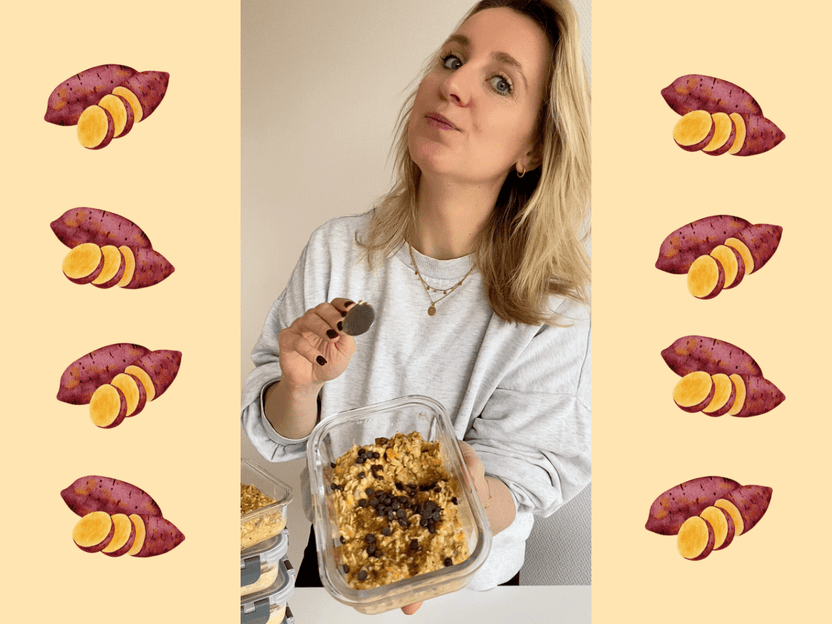 Muesli Overnight met zoete aardappel - Arthur’s Breakfast Box