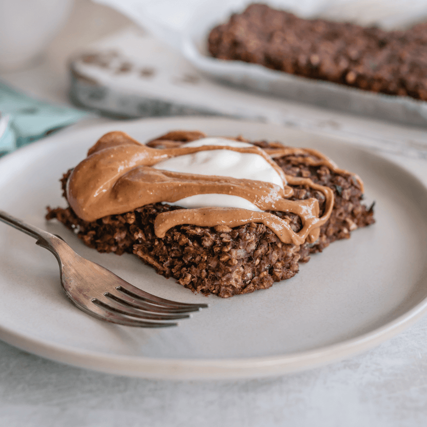 Gebakken chocolade havermout