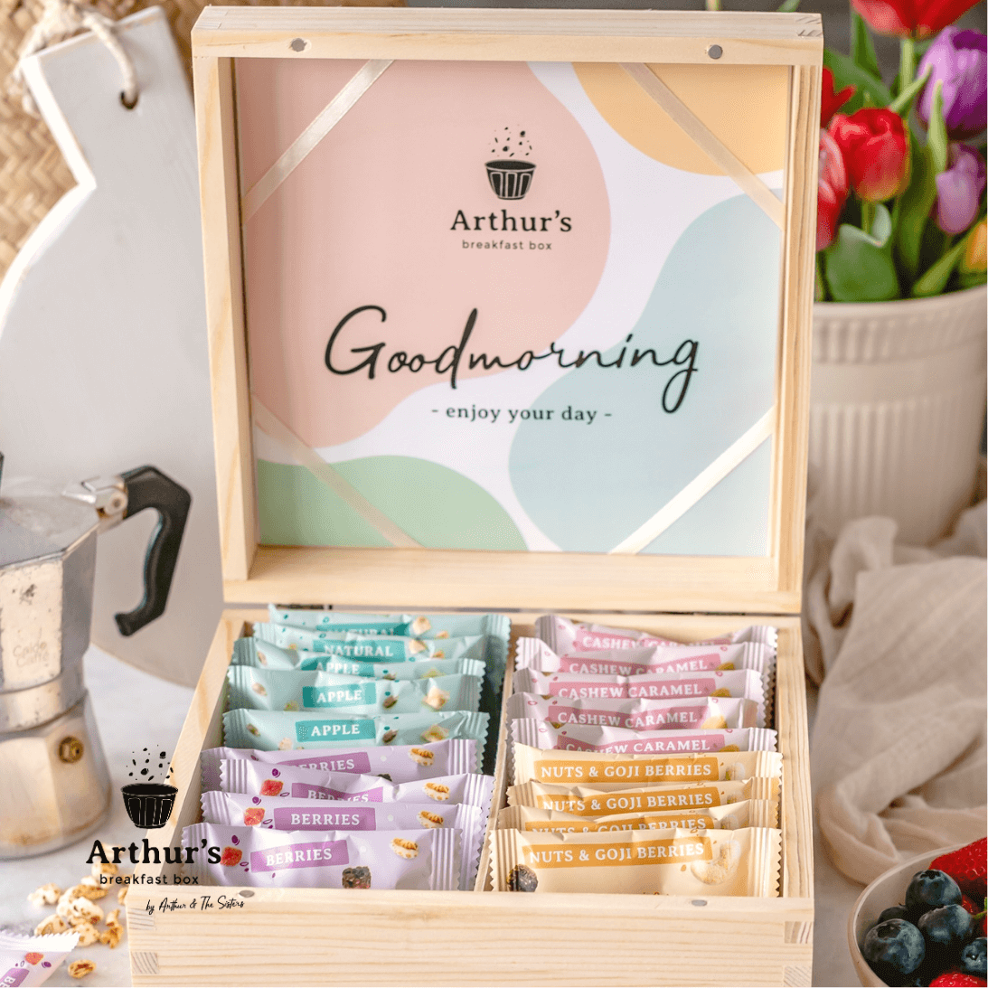 Gezonde ontbijt gift box