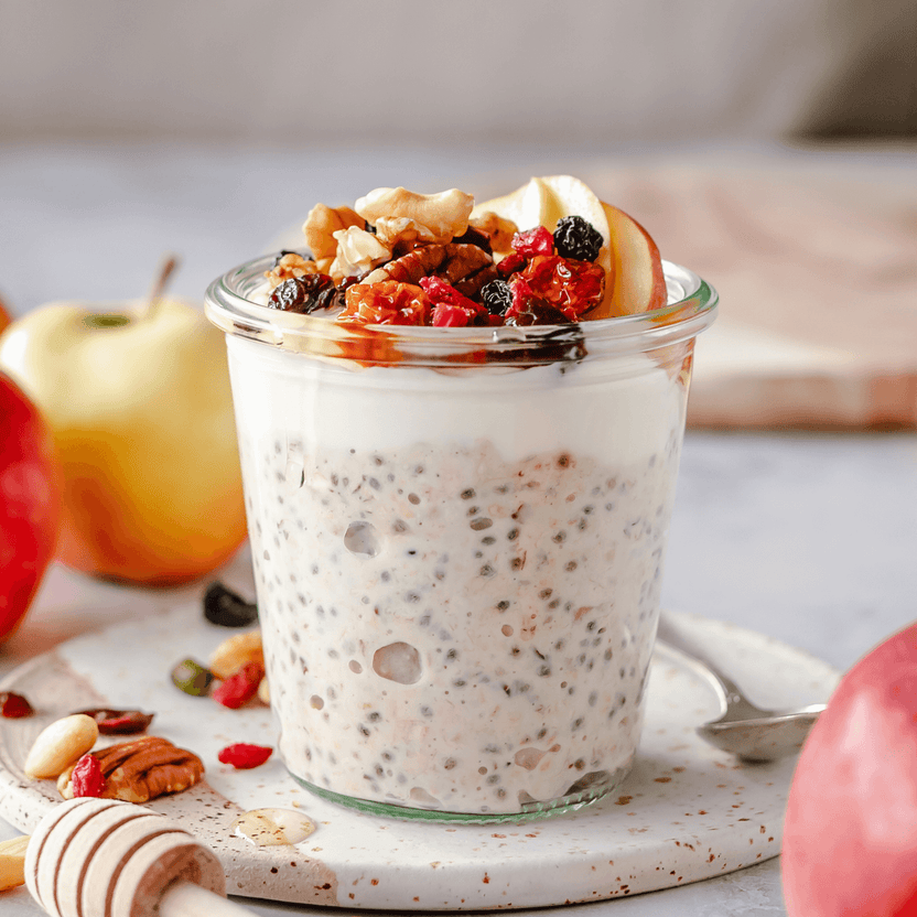 Overnight oats met appel
