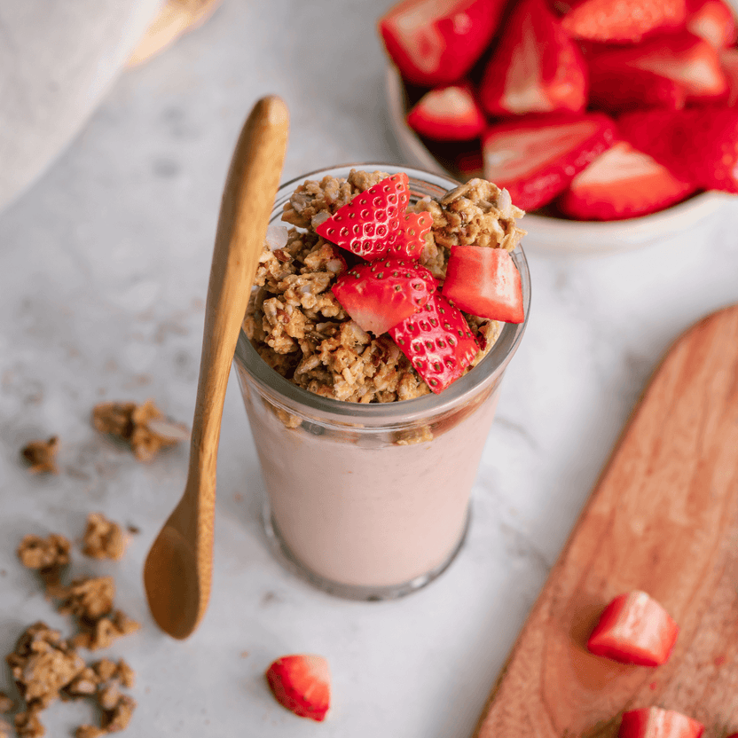 Low carb granola met yoghurt
