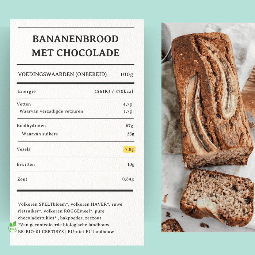 Bananenbrood met chocolade - Arthur’s Breakfast Box