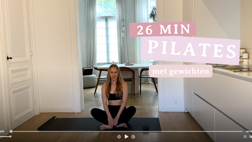 26 min Pilates met gewichten