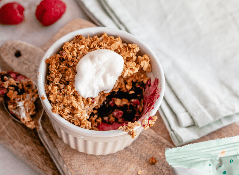 Crumble met rood fruit - Arthur’s Breakfast Box