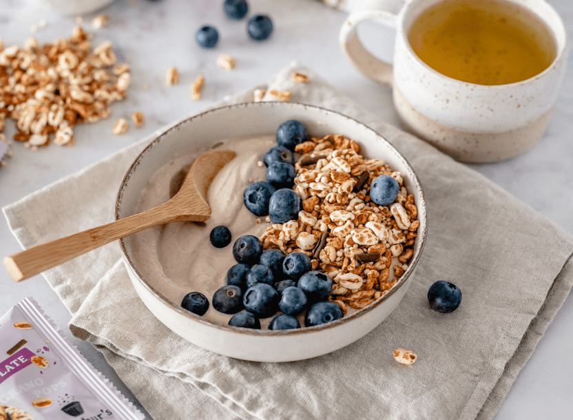 Eiwitrijke Yoghurtbowl met chocolade Granopops - Arthur’s Breakfast Box
