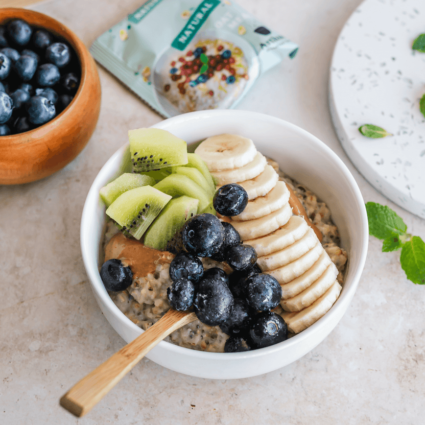 Havermout met fruit toppings