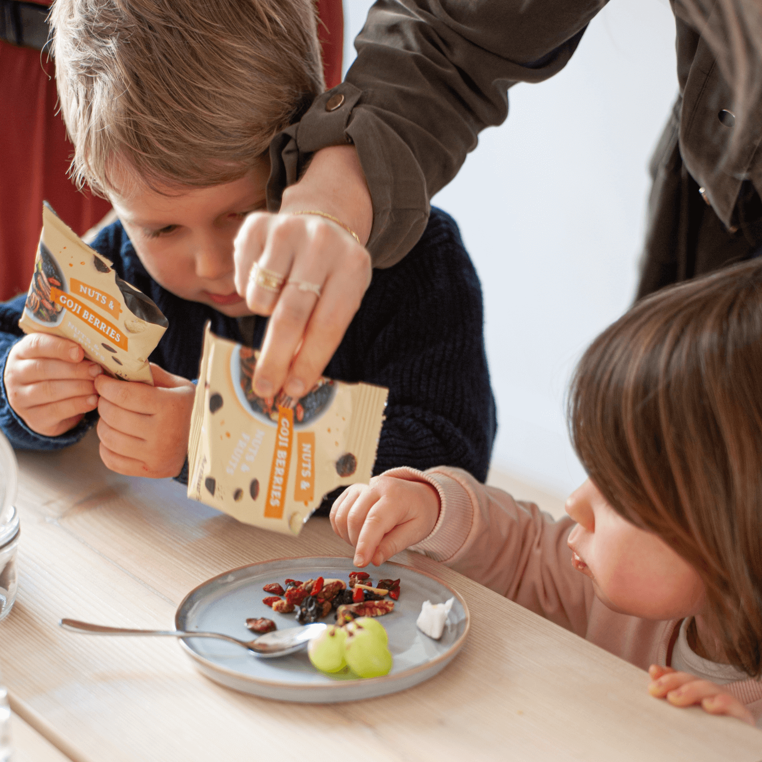 Nuts & Goji berries snack voor kinderen