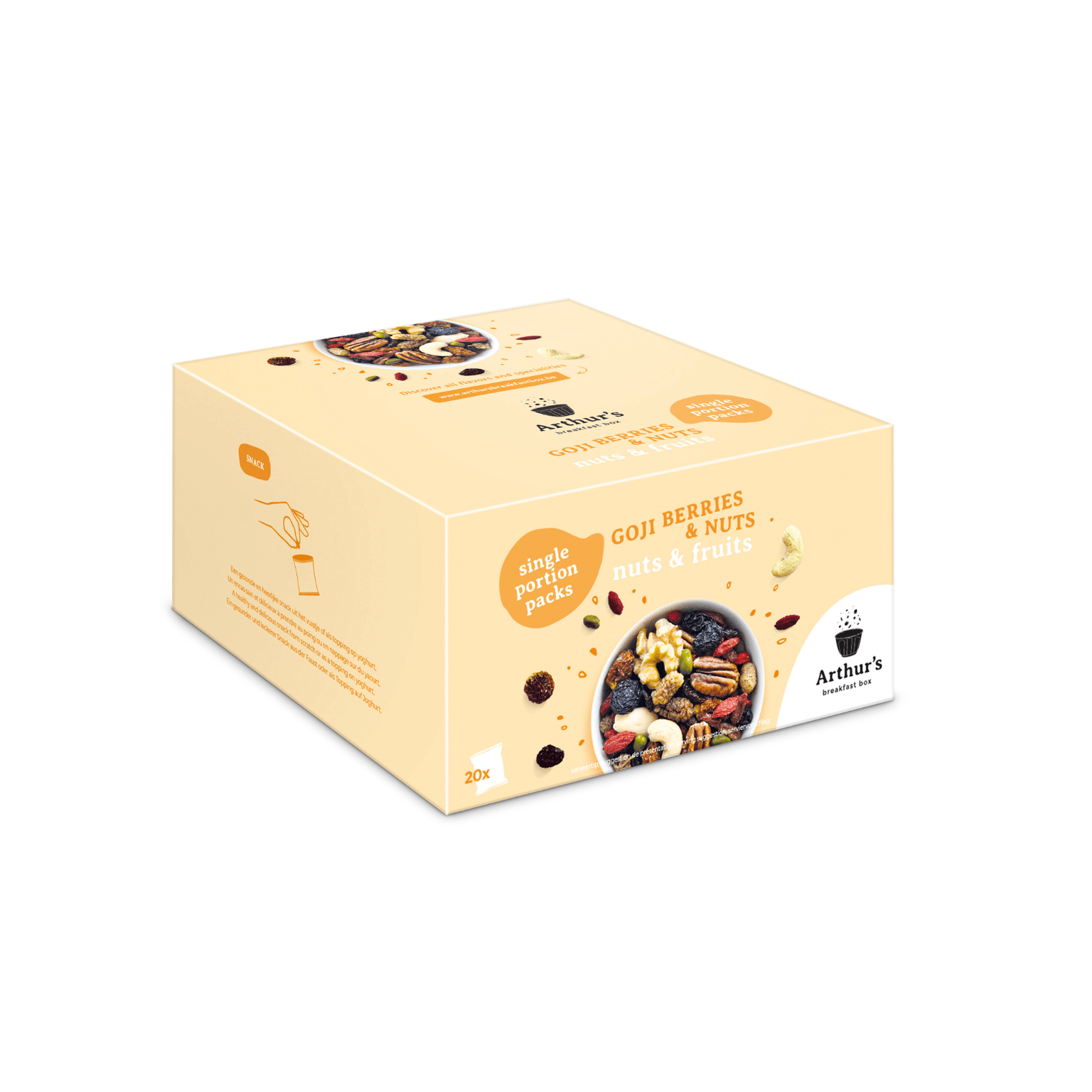 Nuts & Goji berries doos single portions