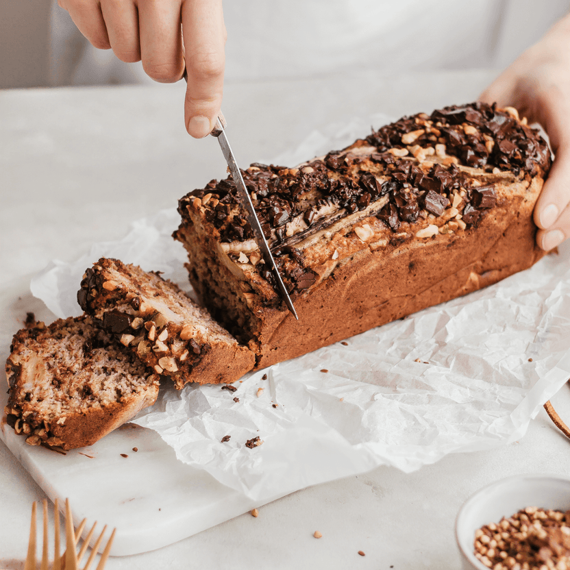 Pain aux bananes et au chocolat