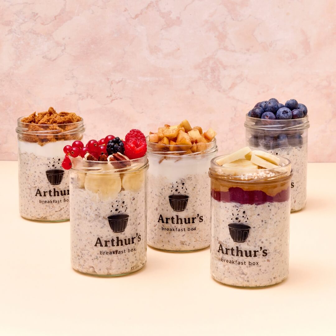 Glazen jars - set van 5 stuks - Arthur’s Breakfast Box