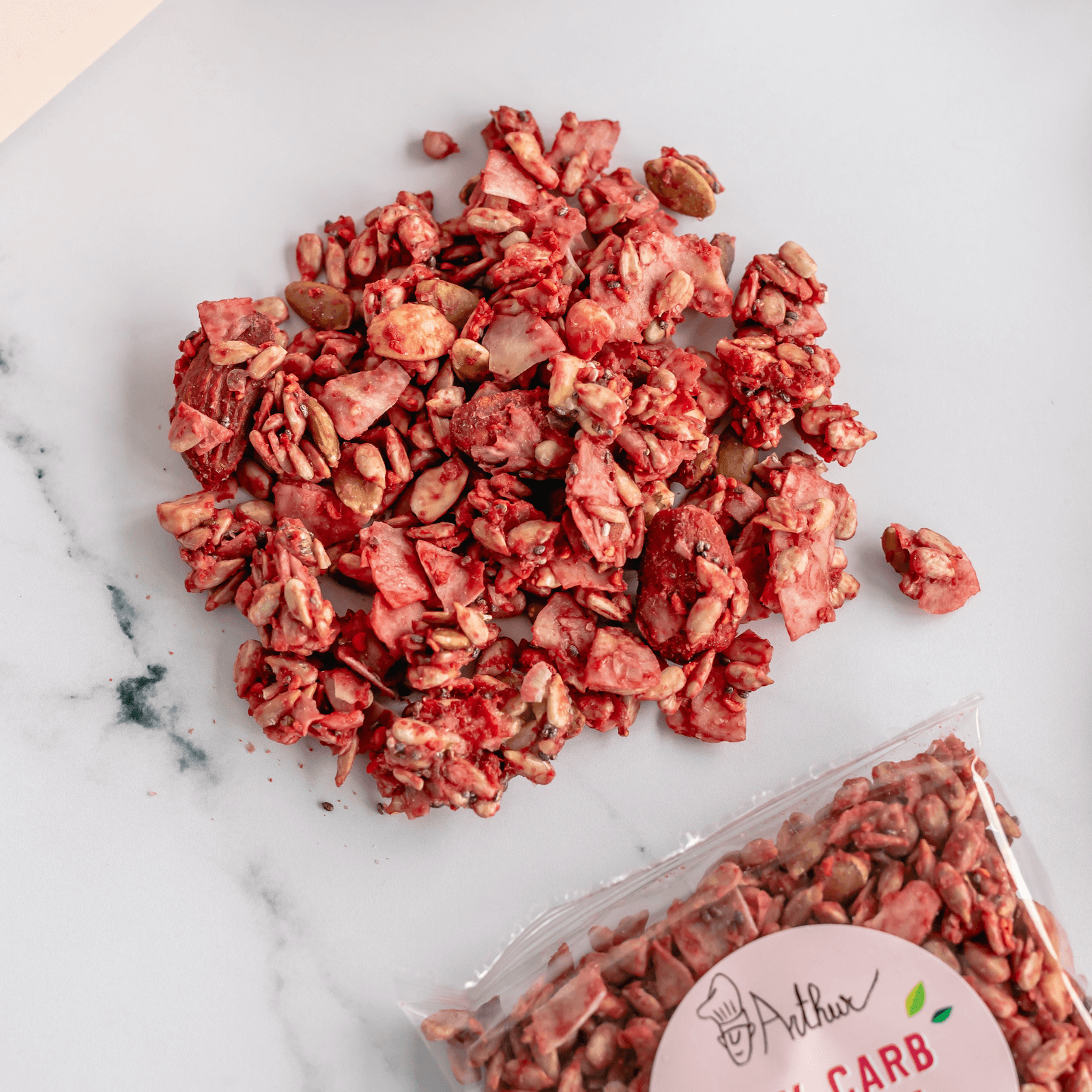Low Carb Granola Berries - Arthur’s Breakfast Box