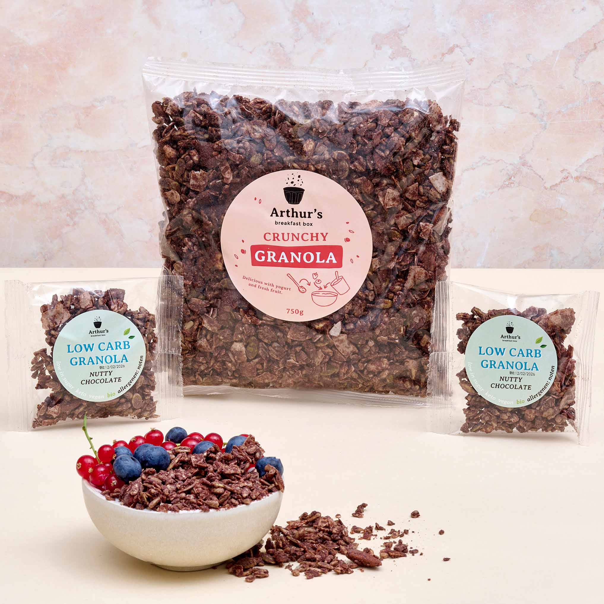 Low Carb Granola Nutty Chocolate