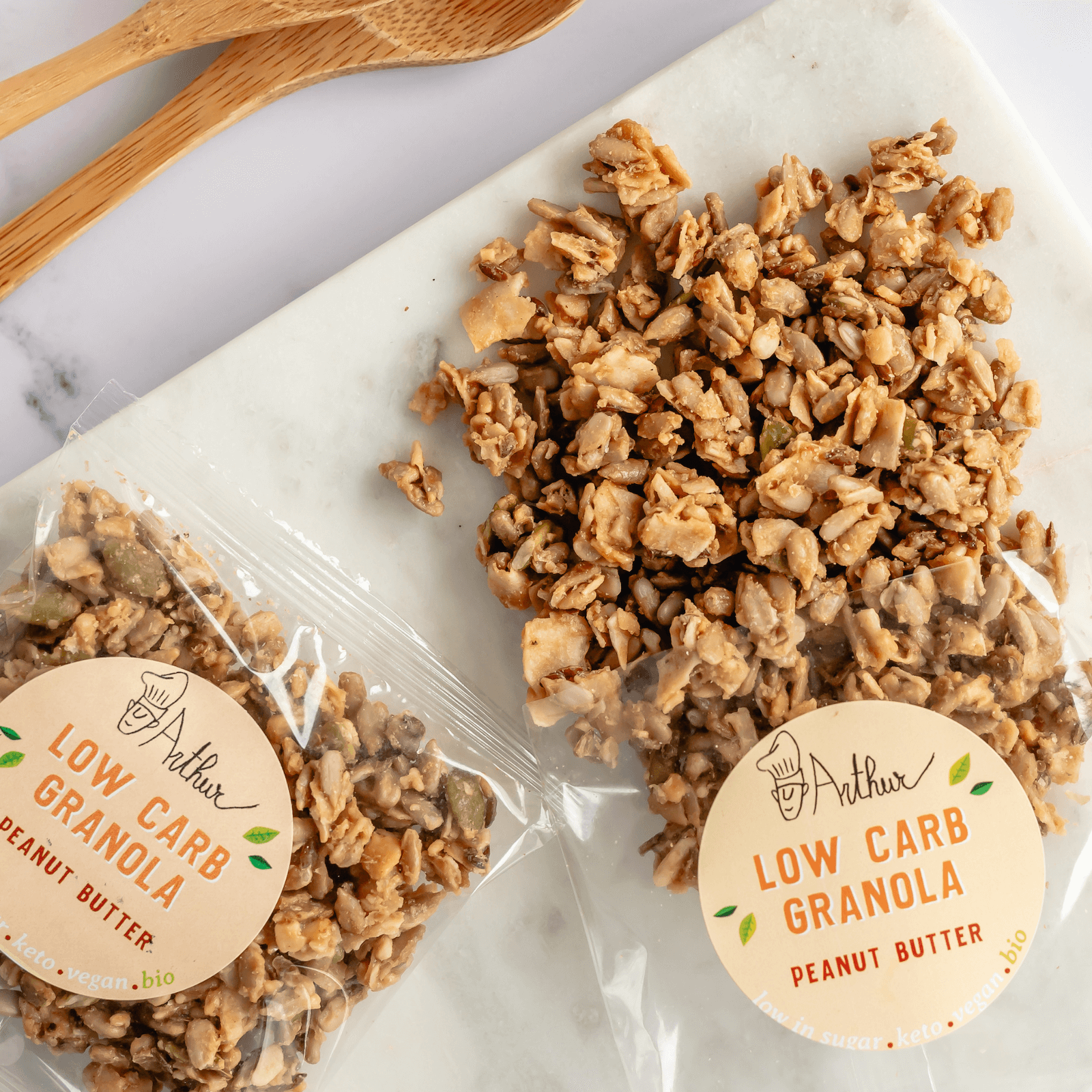 Low Carb Granola Peanut Love - Arthur’s Breakfast Box