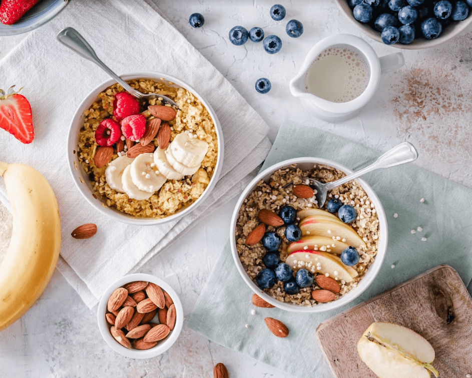 Breakfast bowl with fruit
